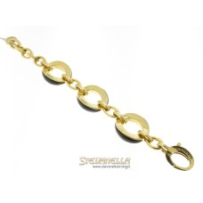 CHIMENTO bracciale Luna in oro giallo 18kt onice e diamante referenza 82144516 